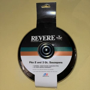 NEW Vintage Revere Ware Stainless Steel Saucepan Lid 2-3qt - Picture 1 of 5