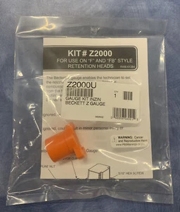 Beckett Z2000U Nozzle Assembly & Electrode Setting Gauge - Orange - Picture 1 of 2