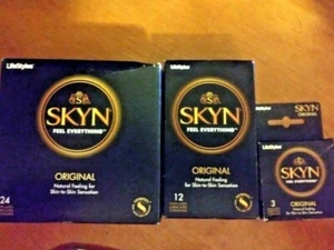 Lifestyles Skyn Original Non Latex Condoms Retail Variety Count Natural Feeling - Picture 1 of 5