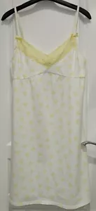 NEW NEXT Night Dress Chemise Nightwear White with Yellow Floral Pattern UK 12 - Picture 1 of 24