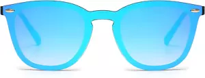 Trendy Rimless Mirrored Sunglasses, Reflective Sun Glasses for Men and Women - Picture 1 of 21