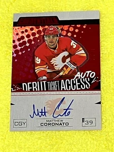 /99 Matthew Coronato 2023-24 Credentials #DTAA-MC RED DEBUT TICKET ACCESS AUTO - Bild 1 von 3