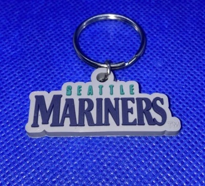 Seattle Mariners MLB Soft Keychain Key Chain Souvenir | Gray, Blue & Green - Image 1 of 4