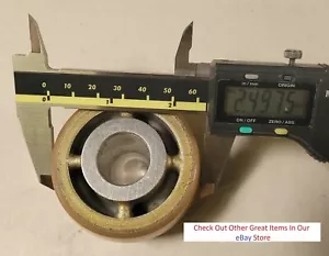 Conveyor Roller Wheel, 2.5" x 1.5", 0.8" Bore, crowned tread - Picture 1 of 5