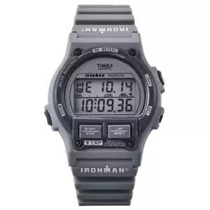 TIMEX IRONMAN TW5M54500 8 LAP Unisex Resin Belt Genuine Gray Color JAPAN NEW F/S - Picture 1 of 10