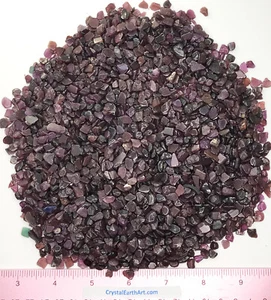 Garnet purple polished Mini ( size 3/16" to 1/4" or 5-7mm)   1 lb - Picture 1 of 2