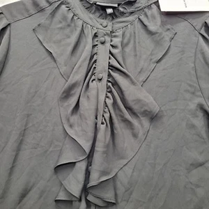 Who What Wear Gray Blouse Women's Large NWT - Picture 1 of 15