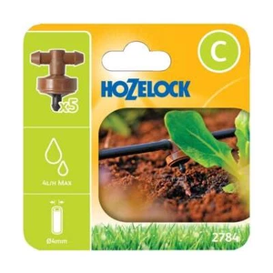 Hozelock 2784 4LPH In-Line Pressure Compensating Dripper Pack of 5 - Picture 1 of 3
