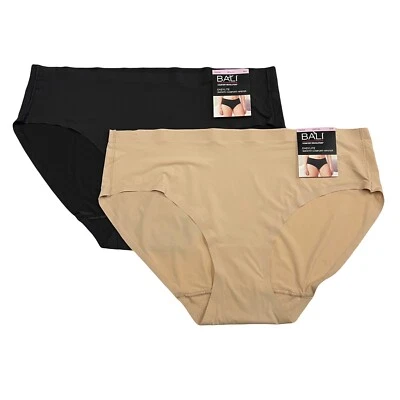 Bali Easylite Hipster Panty M 6 MEDIUM 2 Pack Panties DFEL63 Seamless Underwear - Image 1 of 4