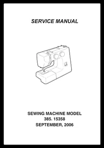 Kenmore 385.15358 Sewing Machine Repair Service Manual - Picture 1 of 3