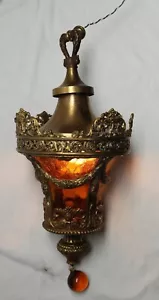Amber Pendant Light Lamp - Picture 1 of 14