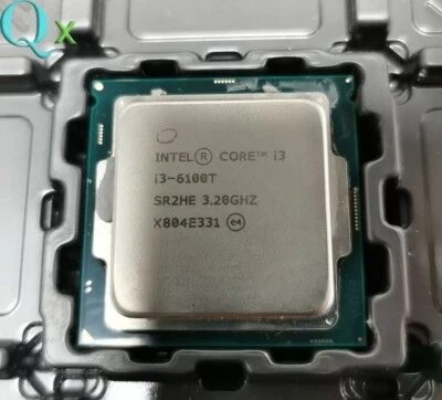 Intel Core 6th Gen i3-6100T LGA-1151 CPU 3.20GHz Skylake Dual-Core SR2HE Desktop - Image 1 of 2