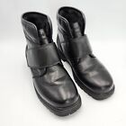 Propet Womens Size 8n Black Leather Winter Lined Waterproof Ankle Boots