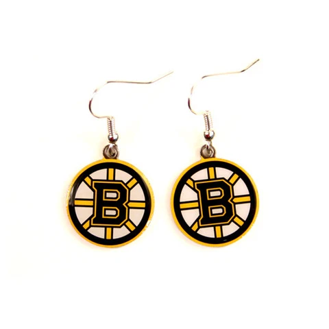 NHL Boston Bruins Dangle Earrings - Free Shipping Cover