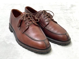 Walk-Over Split Toe Derby Schuhe Herren 10 Braun Leder Vibram Sohle Schnürschuhe - Bild 1 von 15
