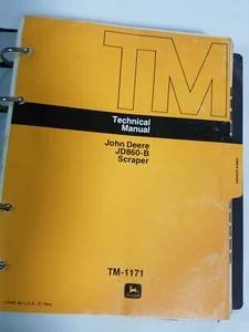 John Deere JD860-B Schaber Technisches Handbuch (sehr guter Zustand) - Bild 1 von 5