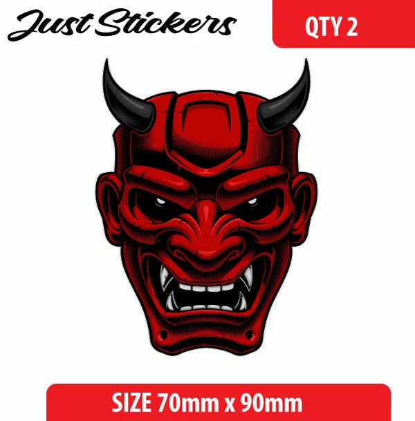 Japanese Demon Mask car sticker popular laptop, skateboard, car sticker, window  - Image 1 of 1