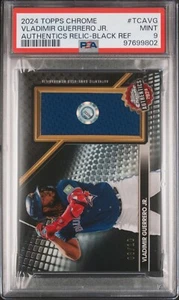 2024 Topps Chrome Authentics refractor negro TCA-VG Vladimir Guerrero/10 PSA 9 - Imagen 1 de 2