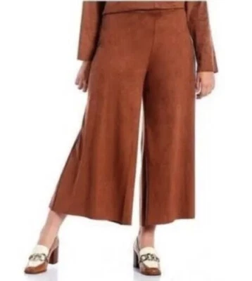 Pantalones Bryn Walker Sequoia Frente Plano Ella Imitación Gamuza Talla 3X Precio de venta sugerido por el fabricante 128 USD nuevos con etiquetas Foto 1 de 4