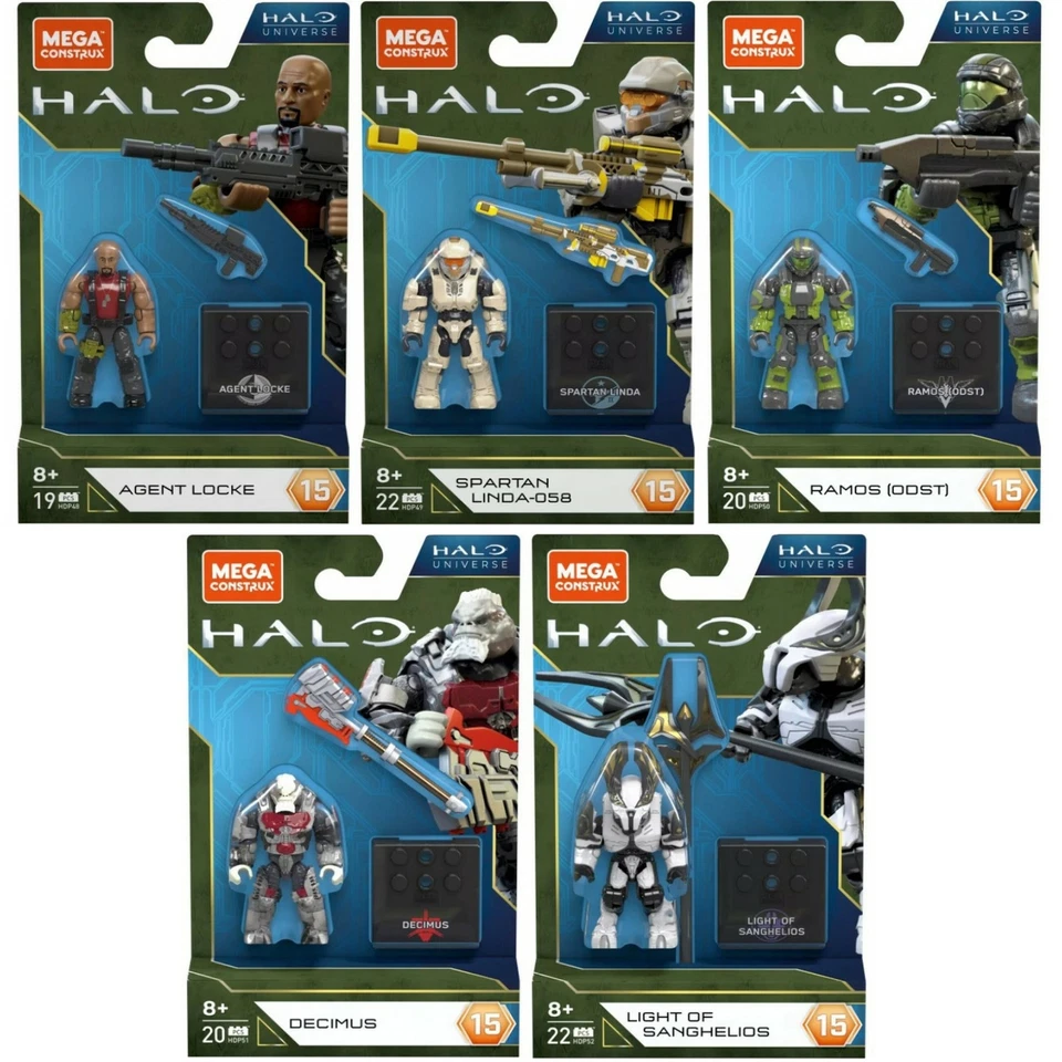 Mega Halo Universe Season 15 Hero Pack Elite Guard Blue Team Kelly Raven Ramos - Image 1 of 1
