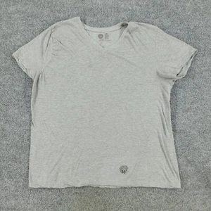 Vince Camuto Shirt Men's Large Gray Logo Graphic Tee V-Neck Short Sleeve Adult L - Picture 1 of 14