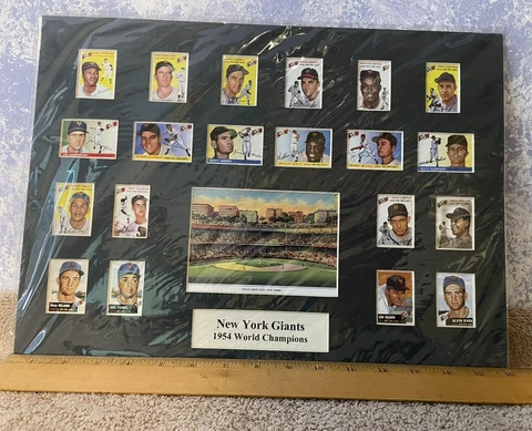 1954 World Series Champions NEW YORK GIANTS BASEBALL Poster MATTE Mayes Cover