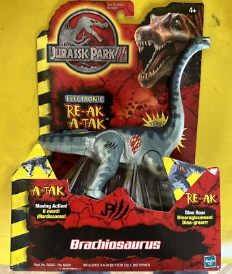 2001 Hasbro Jurassic Park Brachiosaurus Electronic Re-Ak A-Tak 🐶 - Image 1 of 4