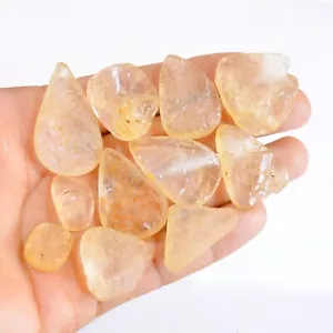Lote de 11 piedras preciosas druzy de cuarzo transparente natural de 361 quilates 16x12-48x22 mm #2659 - Imagen 1 de 4