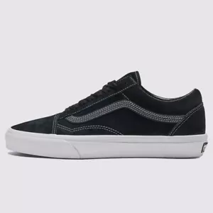 New Vans Old Skool Pig Suede Black/White Sneakers Low-Top Shoes 2024 - Picture 1 of 5