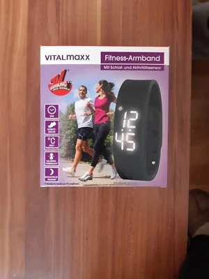 VITALmaxx Fitness-Armband Schrittzähler Kalorienverbrauch Distanz/Trainingszeit - Bild 1 von 4