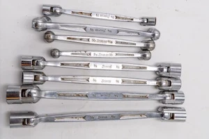 Snap-On SAE Double Ended Flex Socket End Wrench Set FH 1/2" - 11/16" 8 Piece Set - Picture 1 of 7