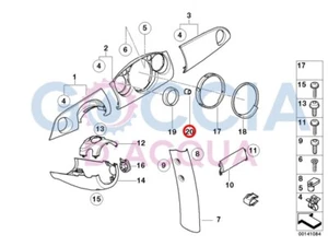 Genuine MINI R50 R52 R53 Cooper Center Console Trim Ring Chrome 62106936278 - Picture 1 of 4