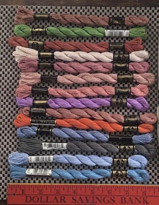 Lot Of 14 DMC Pearl Cotton Skeins Vintage-MINT Each COLOR Listed In Description - Picture 1 of 2