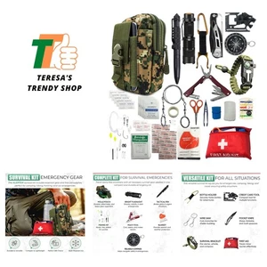 Survival Kit - All-in-One Überlebensausrüstung und Zubehör für Camping, Wandern, Hun... - Bild 1 von 10