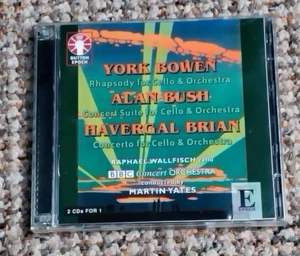 YORK BOWEN, ALAN BUSH & HAVERGAL BRIAN Wks of Cello   DUTTON EPOCH 2CD Near Mint - Imagen 1 de 4