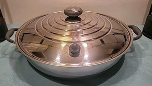 "Paellera Royal Prestige 14"" con cubierta 5 capas de acero inoxidable quirúrgico 35 cm T304" - Imagen 1 de 16
