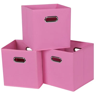 Black Fabric Cubby Storage Bins13x13x13 Inches Cube Organizer Bin Foldable St... - Image 1 of 4