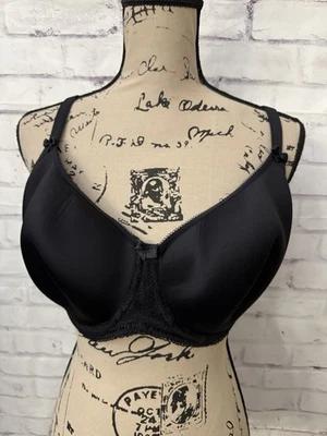 Panache Bra USA 34G Cari Moulded Spacer T Shirt Black Underwire J Hook - Image 1 of 4