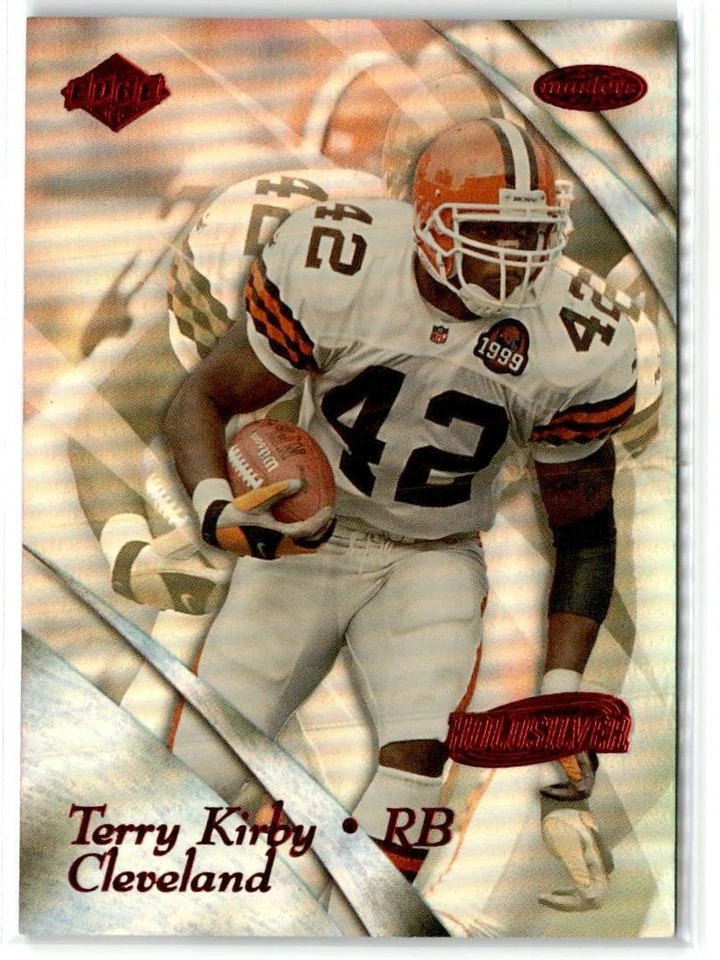 Terry Kirby SN Cleveland Browns 1999 Collector's Edge Masters HoloSilver #50 - Image 1 of 2