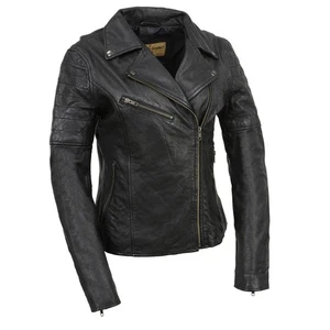 Milwaukee Leather Black Vintage Motorcycle Inspired Vegan Tan Fashion Leather - Bild 1 von 8