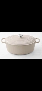 ~Le Creuset *NEW*8Qt Oval*DutchOven,Enameled Cast Iron*Exclusive*BriocheColor…* - Picture 1 of 6