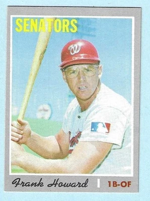 1970 Topps #550 Frank Howard Washington Senators Near Mint COMPLETE SETBREAK - Image 1 of 2