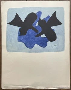 ALTES POSTER ASTRA ET L’OISEAU GUILLOT GEORGES BRAQUE 215/500 UM 1970 - Bild 1 von 4