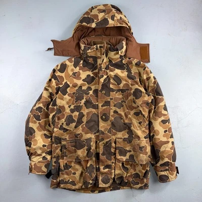 3in1 Columbia USA Omni Tech Duck Hunting Camo Jacket Radial Sleeve Size M VTG - Image 1 of 4