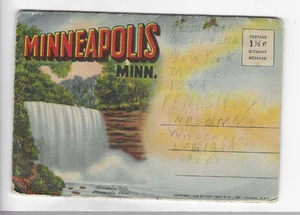 VINTAGE - POSTKARTENMAPPE - MINNEAPOLIS, MINNESOTA - Bild 1 von 2
