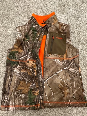 cabelas camo hunting vest orange - Image 1 of 4