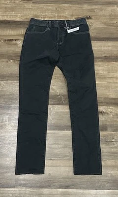 Pantalones negros estándar James Perse para hombre 28 sarga cepillada pesada 5 bolsillos nuevos con etiquetas 265 $ Foto 1 de 4