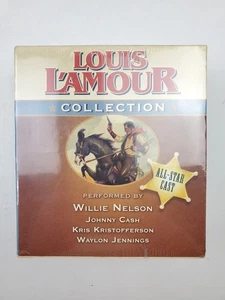Louis L'Amour Collection 7 Stories on 4 CD s Willie Nelson Johnny Cash 4 Hours - Picture 1 of 5