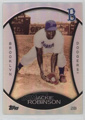 2010 Topps Wal-Mart Platinum Legends Chrome Cereal Jackie Robinson #PC2 HOF - Image 1 of 2