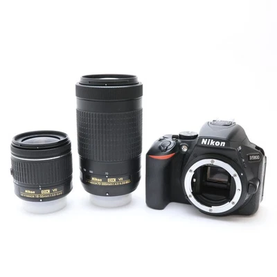 Nikon D5600 Camera + 18-55mm VR + 70-300mm VR Dual Zoom Lens Kit #189 - Image 1 of 4